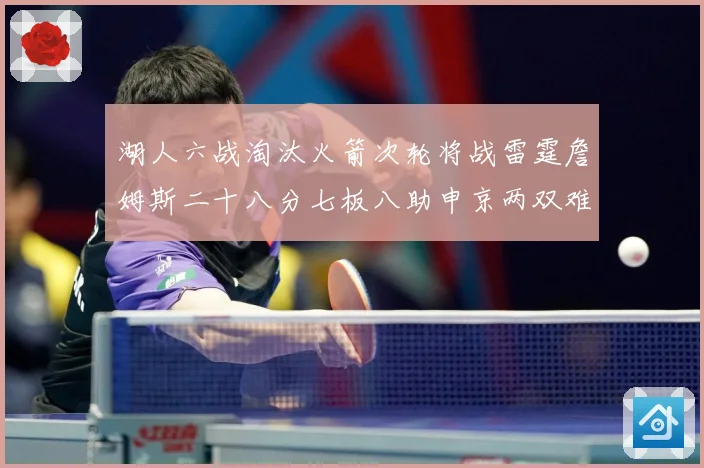 湖人六战淘汰火箭次轮将战雷霆詹姆斯二十八分七板八助申京两双难赛场复盘：最新赛事动态与深度分析